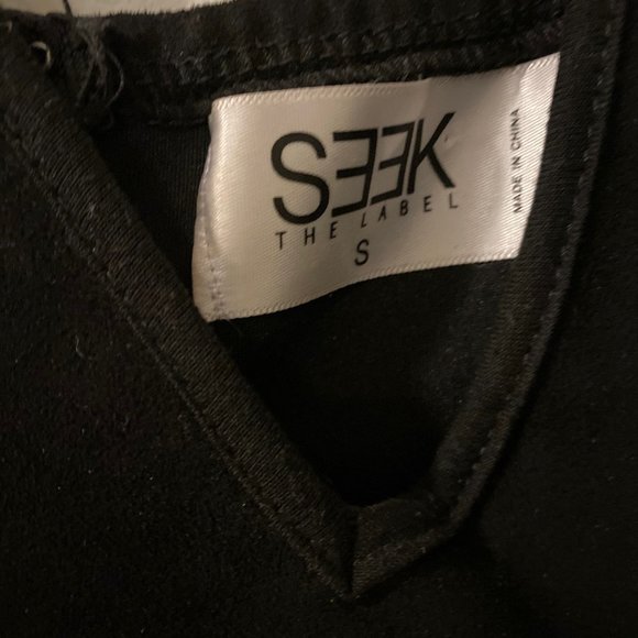 Seek the Label Faux Suede Mini Laced Dress - Picture 1 of 1